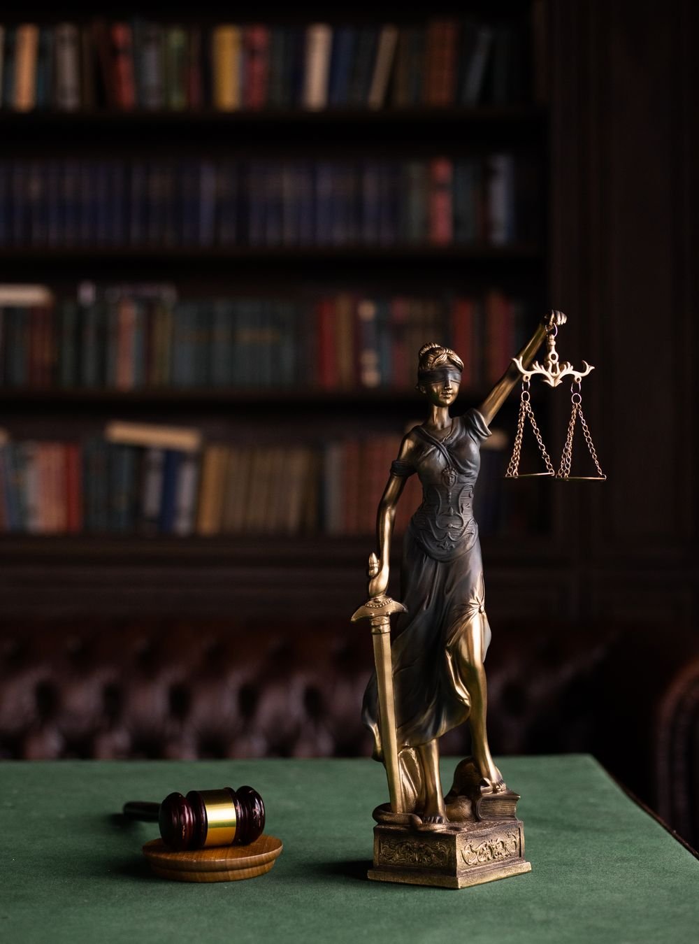 Law book on a podium representing single-vertical legal focus